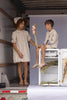 Mini Nod Linen Beige Dress