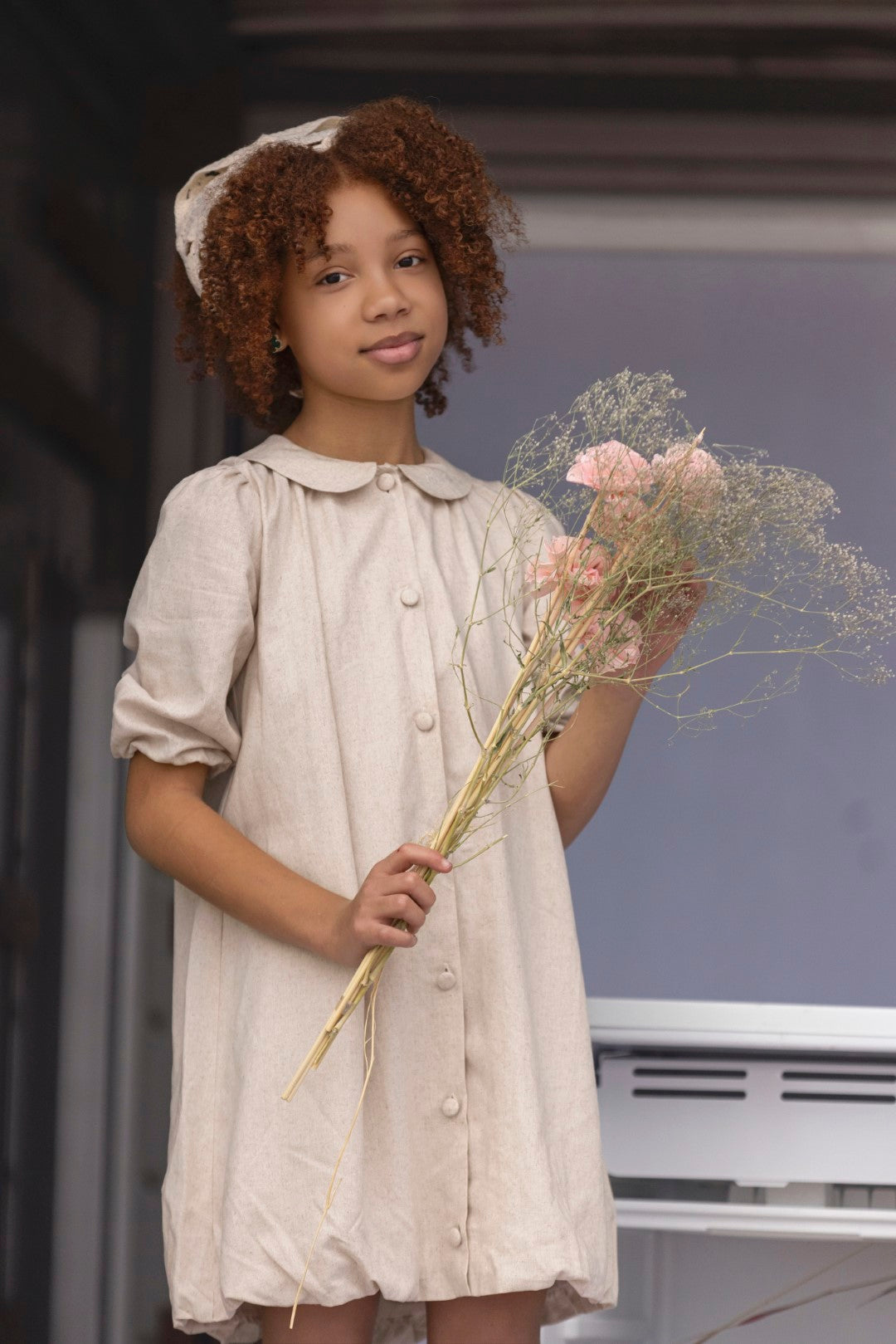 Mini Nod Linen Beige Dress 3Y / Beige, Size 3Y | Macaroni Kids Mini Nod Linen Beige Dress 3Y / Beige, Size 3Y | Macaroni Kids