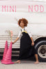 Mini Nod Long Pinafore Black/ Yellow Dress