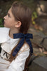 Limited Edition Classic Velvet Large Navy Bow *FINAL SALE*