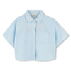 Sonia Rykiel Mini Me Cotton Shirt White Blue