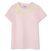 Sonia Rykiel Daisies Embroidery Logo Tee Pale Pink