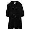 Sonia Rykiel Enfant Logo 3/4 Sleeve Black Dress
