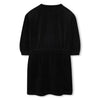 Sonia Rykiel Enfant Logo 3/4 Sleeve Black Dress