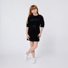 Sonia Rykiel Enfant Logo 3/4 Sleeve Black Dress