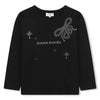 Sonia Rykiel Enfant Ceremony Long Sleeve Black T-Shirt