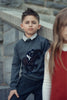 Cottier Elliot Equestrain Gray Sweater