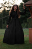Little Tempest Tiered Black Gown
