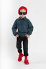 Birnham on the Sea Boys Teal Polo Sweatshirt