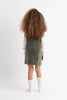 Birnham on the Sea Gathered Waistband Moss Green Jumper
