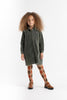 Birnham on the Sea Oversized Moss Green Shirt Dress