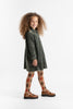 Birnham on the Sea Oversized Moss Green Shirt Dress