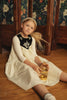 PIP + PIO Velvet Yoke Detail Cream/Black Dress.
