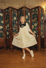 PIP + PIO Velvet Yoke Detail Cream/Black Dress.