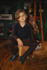 Mann Two Tone Cable Detail Color Cardigan.