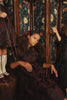 PIP + PIO Oversized Collar Brocade Burgundy Dress.