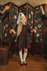 PIP + PIO Brocade Burgundy Dress.