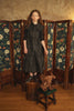PIP + PIO Oversized Collar Brocade Green Dress.