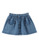 Emile et Ida Flower Pocket Denim Skirt