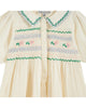 Emile et Ida Hand Embroidered Ecru Dress