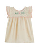 Emile et Ida Embroidered Baby Ecru Dress