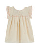 Emile et Ida Embroidered Baby Ecru Dress