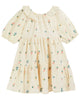 Emile et Ida Brodee Robe All Over Banane Dress