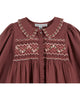 Emile et Ida Robe Smockee Violine Dress