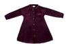 Crew kids Wine Velour Shirt Dress