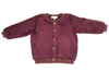 Crew kids Wine Velour Cardigan