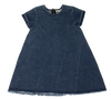 Crew Kids Stitch Patch Dress Blue