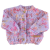 Piupiuchick Knitted Cardigan - Lilac Multi Print
