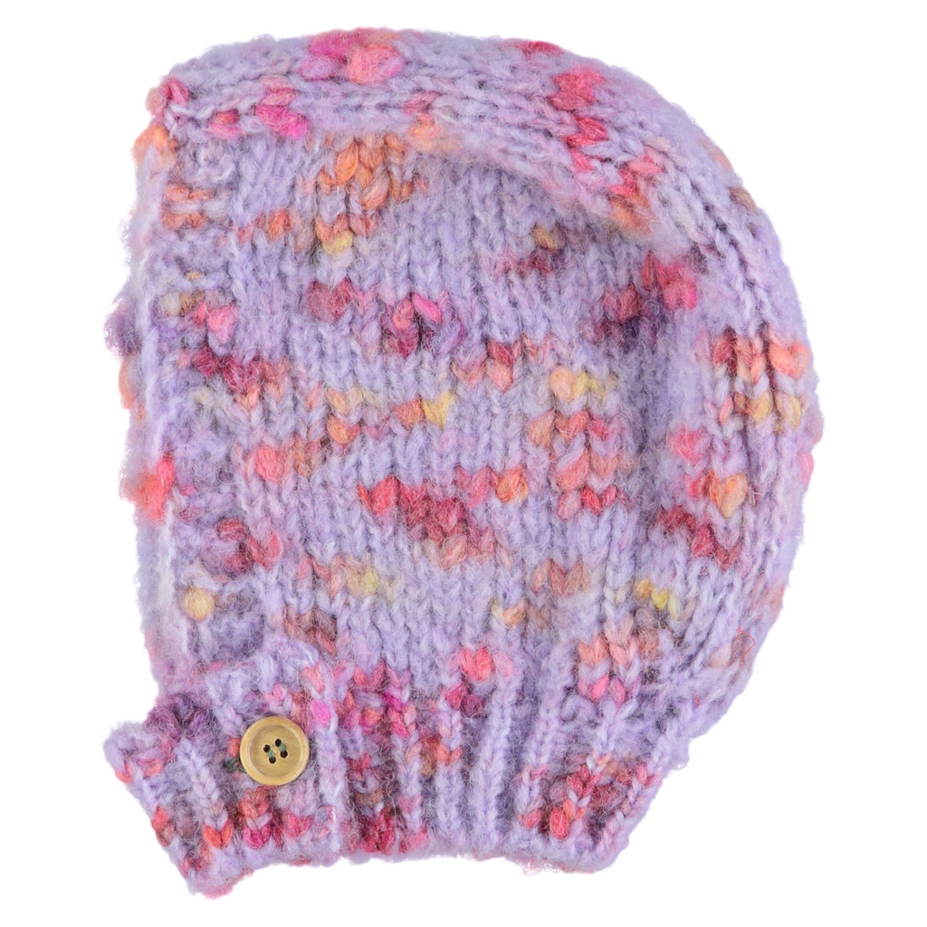 Piupiuchick Knitted Bonnet - Lilac Multi