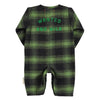 Piupiuchick Green & black checkered Baby jumpsuit