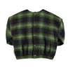 Piupiuchick Green & black checkered Flannel blouse