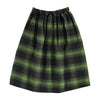 Piupiuchick Green & black checkered Long flannel skirt