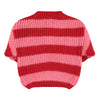 Piupiuchick Red & pink stripes Knitted sweater