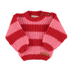 Piupiuchick Red & pink stripes Knitted sweater