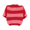 Piupiuchick Red & pink stripes Knitted sweater