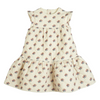 Cera Una Volta Ambra Cream Check Flower Dress