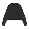 NdotM Knit Cropped Black Sweater and Black Slip Dress Maxi Set