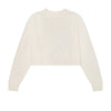 NdotM Knit Cropped Ivory Sweater and Brown Slip Dress Maxi Set
