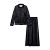 NdotM Crushed Velvet Black Set