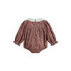 C'era Una Volta Frances Burgundy Flower Romper.