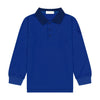 Retrokid Archer Pique Stamped Polo Cobalt