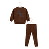 Retrokid Arden Scuba Baby Boy Chetnut Sweat Set.