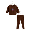 Retrokid Arden Scuba Baby Boy Chetnut Sweat Set.