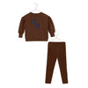 Retrokid Arden Scuba Baby Girls Chetnut Sweat Set.
