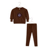 Retrokid Arden Scuba Baby Girls Chetnut Sweat Set.