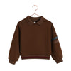 Retrokid Arden Scuba Collar Chetnut Sweatshirt.